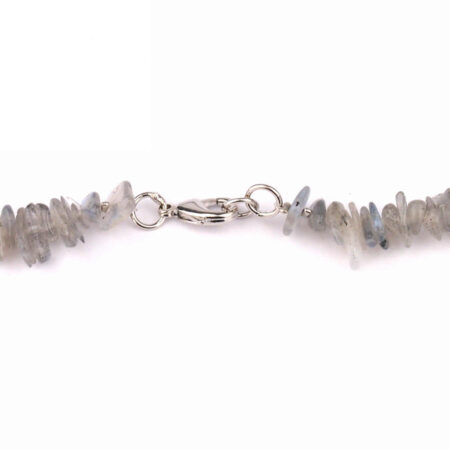 Labradorit Kette Länge ca. 45 cm mit Karabiner-Verschluss Edelsteine Heilsteine bei Wunderstein24