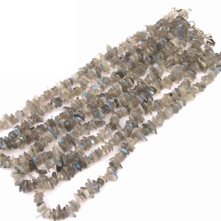 Labradorit Kette Länge ca. 45 cm mit Karabiner-Verschluss Edelsteine Heilsteine bei Wunderstein24