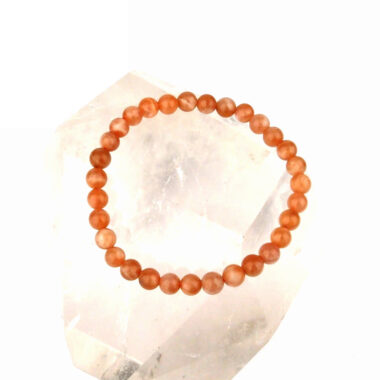 Mondstein Ø 6 mm Kugel Edelstein Armband flexibel und dehnbar Edelsteine Heilsteine bei Wunderstein24