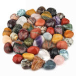Bunte Trommelsteine – Mix 100% Naturmischung aus Indien Ø ca. 30 – 50 mm Edelsteine Heilsteine bei Wunderstein24