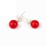Tigerauge Ø 6 mm Kugel Ohrstecker Paar & 925 Sterling-Silber Edelsteine Heilsteine bei Wunderstein24