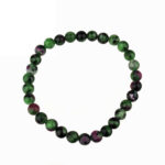 Schneeflocken Obsidian Ø 6 mm Kugel Edelstein Armband flexibel und dehnbar Edelsteine Heilsteine bei Wunderstein24