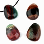 Sardonyx Cabochon Anhänger seitlich gebohrt Edelsteine Heilsteine bei Wunderstein24