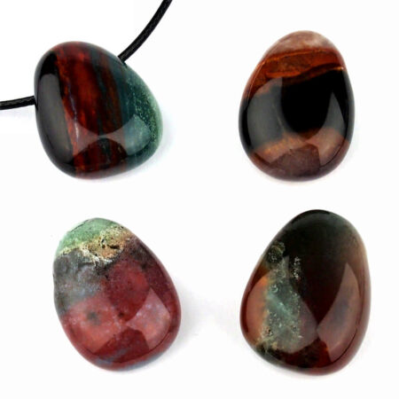 Sardonyx Cabochon Anhänger seitlich gebohrt Edelsteine Heilsteine bei Wunderstein24