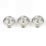 Spirale Anhänger Ø 25 mm Silber rhodiniert Edelstein | Perlen Käfig mit Öse Edelsteine Heilsteine bei Wunderstein24