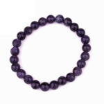 Amethyst Ø 10 mm Kugel Edelstein Armband flexibel und dehnbar Edelsteine Heilsteine bei Wunderstein24