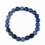 Aventurin blau | Blauquarz Ø 10 mm Kugel Edelstein Armband flexibel und dehnbar Edelsteine Heilsteine bei Wunderstein24