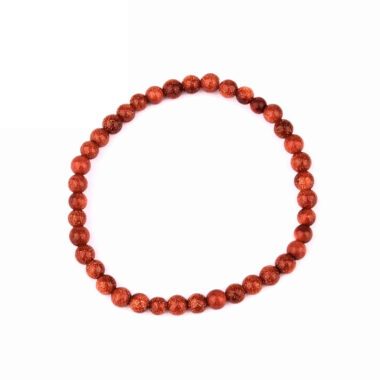 Goldfluss Ø 4,5 mm Kinder Kugel Edelstein Armband flexibel und dehnbar Edelsteine Heilsteine bei Wunderstein24