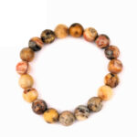 Orangencalcit Ø 8 mm Kugel Edelstein Armband flexibel und dehnbar Edelsteine Heilsteine bei Wunderstein24