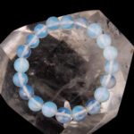 Magnesit weiß Ø 8 mm Kugel Edelstein Armband flexibel und dehnbar Edelsteine Heilsteine bei Wunderstein24