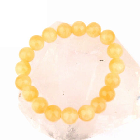 Orangencalcit Ø 10 mm Kugel Edelstein Armband flexibel und dehnbar Edelsteine Heilsteine bei Wunderstein24