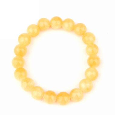Orangencalcit Ø 10 mm Kugel Edelstein Armband flexibel und dehnbar Edelsteine Heilsteine bei Wunderstein24