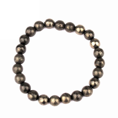 Pyrit Ø 8 mm Kugel Edelstein Armband flexibel und dehnbar Edelsteine Heilsteine bei Wunderstein24