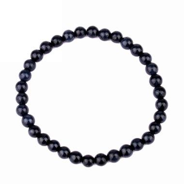 Saphir Ø 4 mm Kugel Edelstein Armband flexibel und dehnbar in bester Qualität Edelsteine Heilsteine bei Wunderstein24