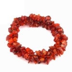 Carneol Edelstein Armband 3 – reihig geflochten flexibel und dehnbar Edelsteine Heilsteine bei Wunderstein24