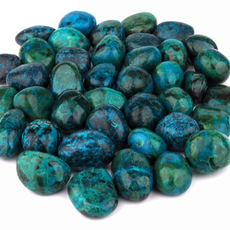 Chrysokoll Trommelsteine handpoliert Ø ca. 25 – 35 mm in bester Qualität Edelsteine Heilsteine bei Wunderstein24