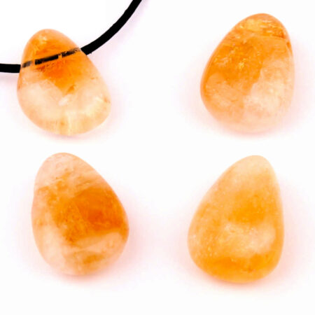 Citrin Cabochon Anhänger seitlich gebohrt AA-Qualität seitlich gebohrt Edelsteine Heilsteine bei Wunderstein24