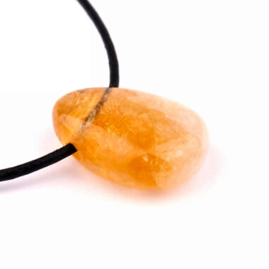 Citrin Cabochon Anhänger seitlich gebohrt AA-Qualität seitlich gebohrt Edelsteine Heilsteine bei Wunderstein24
