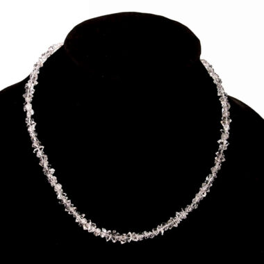 Herkimer-Diamant | Bergkristall Kette Länge ca. 44 cm mit Verschluss Edelsteine Heilsteine bei Wunderstein24