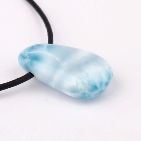 Larimar Cabochon Anhänger seitlich gebohrt Edelsteine Heilsteine bei Wunderstein24