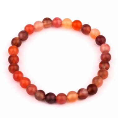 Mosambik-Achat Ø 7 mm Kugel Edelstein Armband flexibel und dehnbar Edelsteine Heilsteine bei Wunderstein24