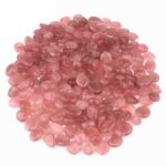 Rosenquarz Trommelsteine Ø ca. 14 – 20 mm in intensiver Farbe Edelsteine Heilsteine bei Wunderstein24