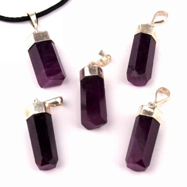 Rubin Kristall Anhänger und 925 Sterling Silber + Öse Edelsteine Heilsteine bei Wunderstein24