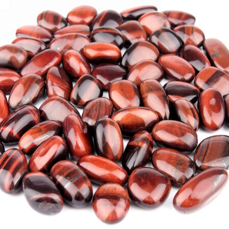 Tigerauge rot Trommelsteine handpoliert Ø ca. 22 – 30 mm Edelsteine Heilsteine bei Wunderstein24