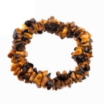 Obsidian & Magnesit Edelstein Armband 3 – reihig geflochten flexibel und dehnbar Edelsteine Heilsteine bei Wunderstein24