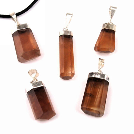 Gold Topas | Imperialtopas Kristall Anhänger und 925 Sterling Silber + Öse Edelsteine Heilsteine bei Wunderstein24