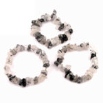 großes Turmalinquarz Edelstein Armband Ø 15 mm flexibel und dehnbar Edelsteine Heilsteine bei Wunderstein24