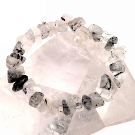 großes Turmalinquarz Edelstein Armband Ø 15 mm flexibel und dehnbar Edelsteine Heilsteine bei Wunderstein24