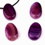 Achat gelb Cabochon Anhänger seitlich gebohrt Edelsteine Heilsteine bei Wunderstein24