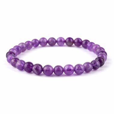 Amethyst Ø 6 mm Kugel Edelstein Armband flexibel und dehnbar Top Edelsteine Heilsteine bei Wunderstein24