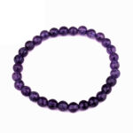 Rauchquarz Ø 6 mm facettiertes Kugel Edelstein Armband flexibel und dehnbar Edelsteine Heilsteine bei Wunderstein24
