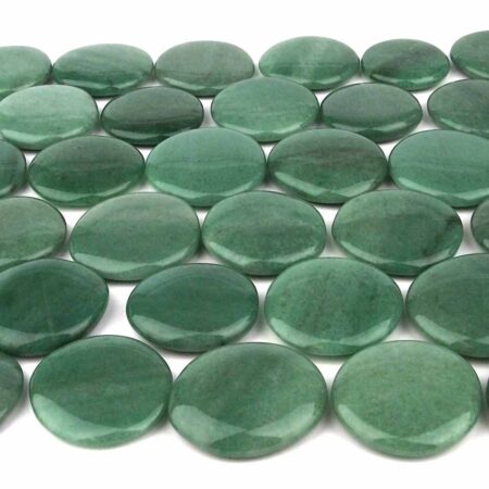 Aventurin grün Handschmeichler | Massagestein Ø 40 – 50 mm aus Brasilien Edelsteine Heilsteine bei Wunderstein24