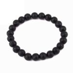 Lava Ø 10 mm Kugel Edelstein Armband flexibel und dehnbar Edelsteine Heilsteine bei Wunderstein24