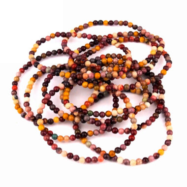 Mookait bunt Ø 4 mm Kugel Edelstein Armband flexibel und dehnbar Edelsteine Heilsteine bei Wunderstein24