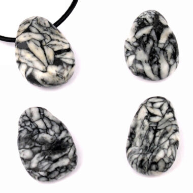 Pinolith Cabochon Anhänger seitlich gebohrt Edelsteine Heilsteine bei Wunderstein24