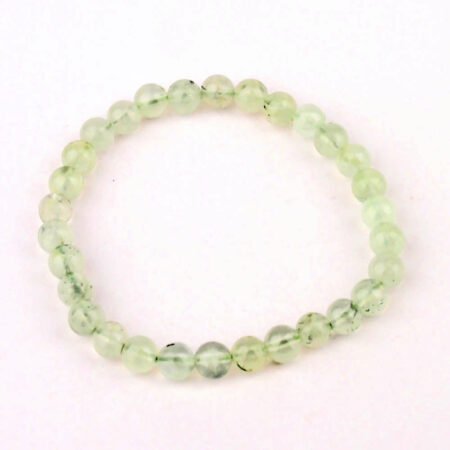 Prehnit Ø 6 mm Kugel Edelstein Armband AAA-Qualität flexibel und dehnbar Edelsteine Heilsteine bei Wunderstein24
