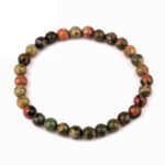 Achat grün Ø 6 mm Kugel Edelstein Armband flexibel und dehnbar Edelsteine Heilsteine bei Wunderstein24