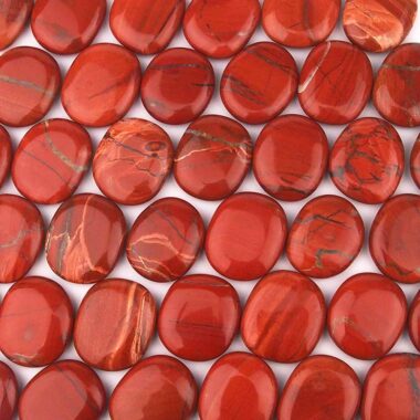Jaspis rot Handschmeichler | Massagestein Ø 37 – 50 mm Edelsteine Heilsteine bei Wunderstein24