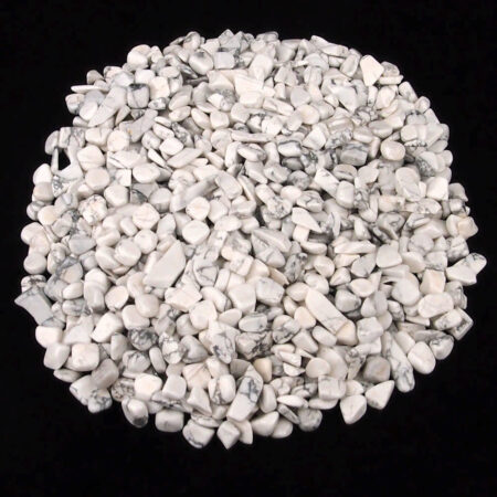 Magnesit | Howlith weiß Trommelsteine Ø ca. 8 – 15 mm Edelsteine Heilsteine bei Wunderstein24