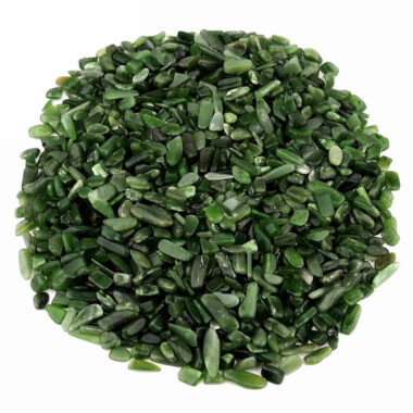 Nephrit | Jade Trommelsteine Ø ca. 7 – 15 mm in bester Farbe Edelsteine Heilsteine bei Wunderstein24