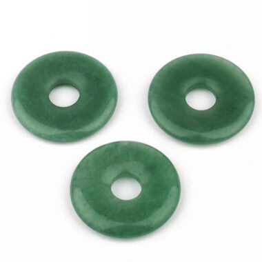 Aventurin grün Donut Anhänger Ø 30 mm Edelsteine Heilsteine bei Wunderstein24