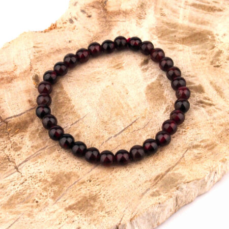 Granat Ø 5 mm Kinder Kugel Edelstein Armband flexibel und dehnbar Edelsteine Heilsteine bei Wunderstein24