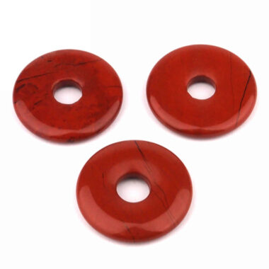 Jaspis rot Donut Anhänger Ø 30 mm Edelsteine Heilsteine bei Wunderstein24