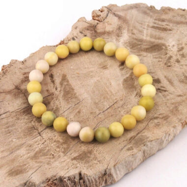 Lantian Jade Ø 8 mm Kugel Edelstein Armband flexibel und dehnbar Edelsteine Heilsteine bei Wunderstein24