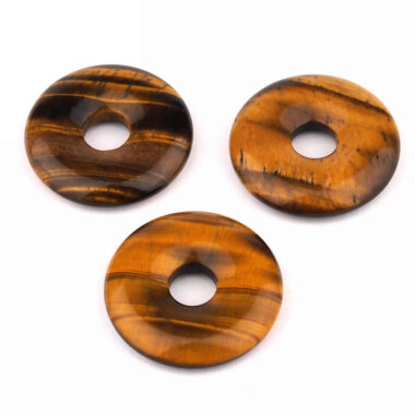 Tigerauge Donut Anhänger Ø 30 mm Edelsteine Heilsteine bei Wunderstein24