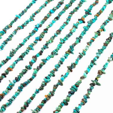 Türkis echt Kette Länge ca. 90 cm in sehr schöner Farbe Edelsteine Heilsteine bei Wunderstein24